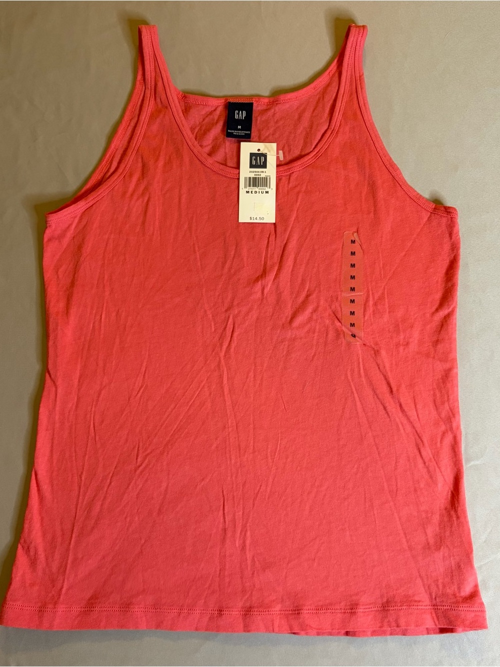GAP Coral Scoop-Neck Tank Top